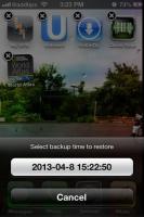 Dati app di backup, Rinomina icone e Cancella badge dalla schermata principale di iPhone