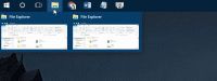 Shift Kliknij lewym przyciskiem myszy ikonę paska zadań, aby otworzyć nowe wystąpienie aplikacji