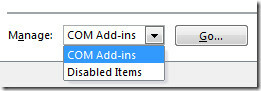 Office 2010 gestisce i componenti aggiuntivi