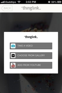 Źródło wideo ThingLink na iOS