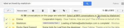 A Gmail címkéjére rendezett összes e-mail kiválasztása és törlése egyszerre