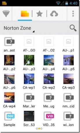 Нортон-Zone-Cloud-Sharing-Android-View2