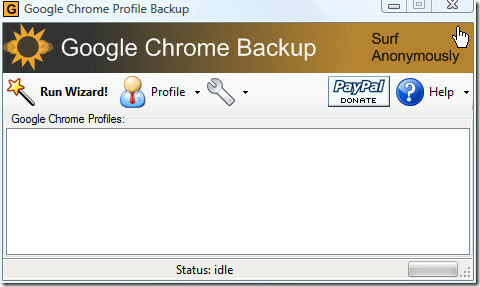google chrome profile backup-vindu