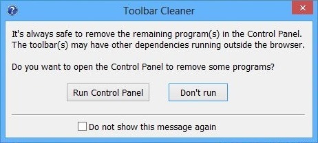 Symbolleiste Cleaner_Remove