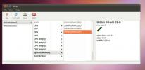 Seznam hardwaru zobrazuje informace o konfiguraci hardwaru v Ubuntu