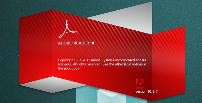 Adobe Reader_splash képernyő
