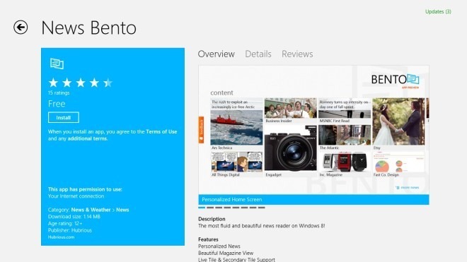 חדשות Bento_Windows Store