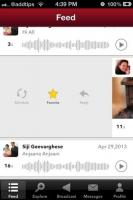 İOS ve Android İçin Vobok Kısa Ses Kayıtları İçin Twitter Gibi