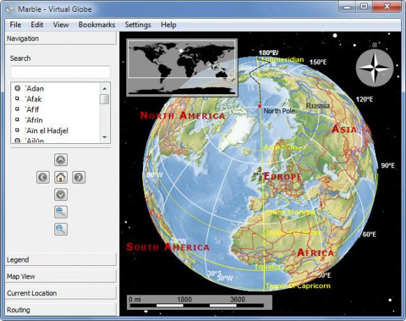 Μάρμαρο - Virtual Globe