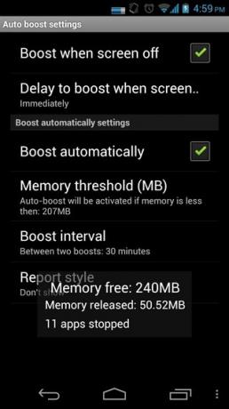 Smart-memorije Booster-Android-auto
