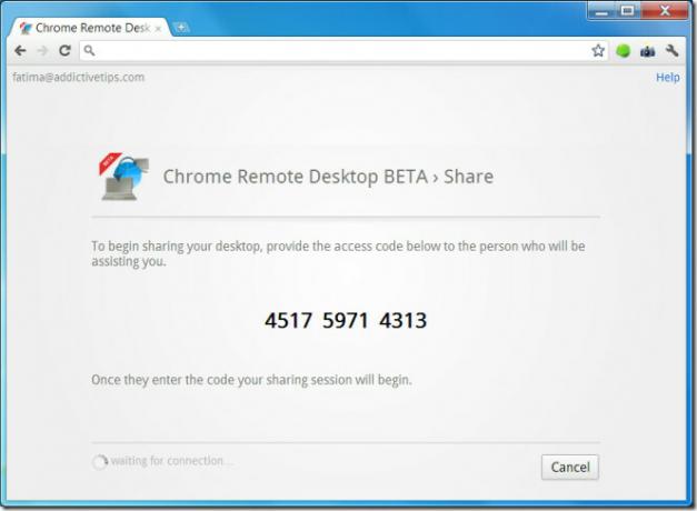Chrome Remote Desktop BETA-kod