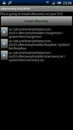 Xperia X10 xRecovery Installer