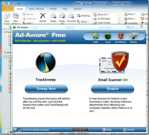Ad-Aware Outlook скенер за вируси за електронна поща