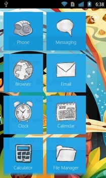 WP7 Launcher Android Wallpaper Hjem