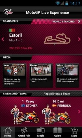 MotoGP-Live-Experience-Android-Начало