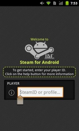 Steam-For-Android-כניסה