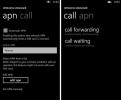 Bezvadu pārvaldnieks: APN rediģēšana, zvanu pāradresācija un gaidīšana [Samsung WP7]