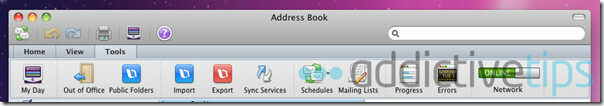 Outlook 2011 - kontaktalternativer