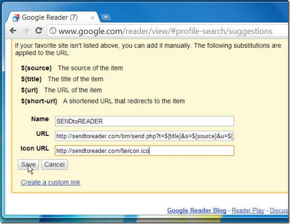 skickad Google Reader