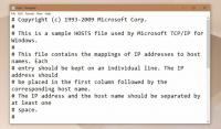 Kā modificēt saimniekdatoru failu operētājsistēmā Windows 10