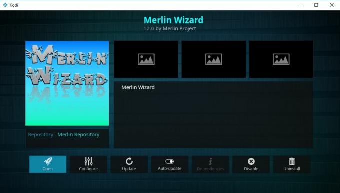 Cadangkan dan Kembalikan Kodi 6 - Merlin Wizard