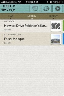 Terepi utazás iOS a közelben