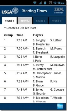 U.S.-Open-Golf-campionato-Android-Schedule