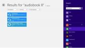 Prenos in poslušanje zvočnih knjig v sistemu Windows 8