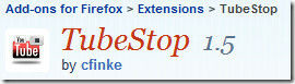TubeStop kiegészítők a Firefoxhoz