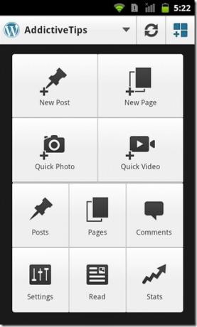 WordPress-2-Android-Dashboard