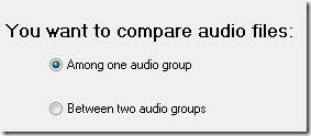 seleccionar audio de un grupo de música