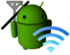 شبكة Wi-Fi من Android فقط