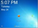 Windows 7 Oturum Açma Ekranına Windows 8 Stil Saatini ve Tarihini Ekleme