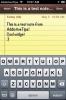 Characount מציג ספירת תווים ביישום iOS Notes [Cydia]