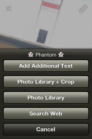 Επιλογές Phantom iOS