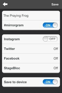 Mirrorgram iOS Bagikan