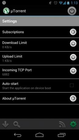 utorrent-Android-innstillinger