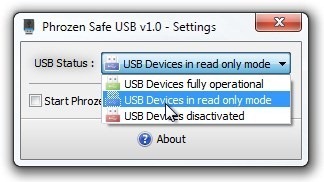 Phrozen Safe USB_Altre modalità