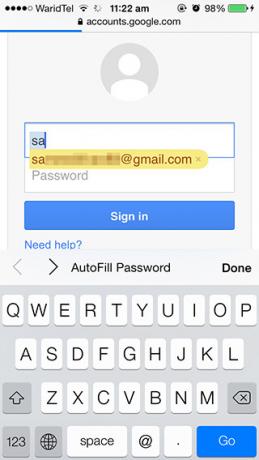Riempimento automatico-password-Safari-iOS