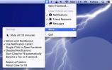 Skatiet Facebook konta aktivitātes operētājsistēmas Mac OS X paziņojumu centrā