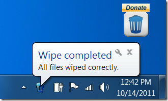 Izbrisana je datoteka File Wiper