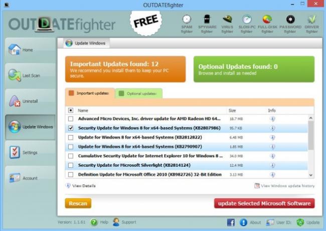 Actualizare OUTDATEfighter_Windows