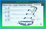 Windows Converter konvertiert Länge, Zeit, Temperatur und Gewicht