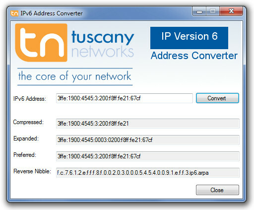 Convertor de adrese IPv6
