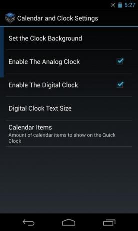 Ustawienia zegara na Androidzie