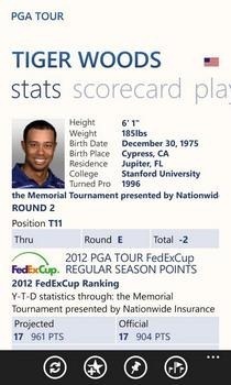 Profil hráče PGA Tour