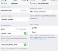 Что такое SMS-мусор в приложении сообщений в iOS 11