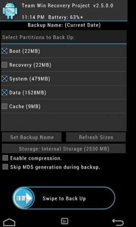 TWRP Recovery Backup