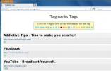 Tagmarks: Organisera bokmärken och lägg till taggar till dem [Firefox]