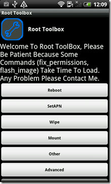 Root-verktøykasse-hoved